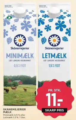 MENY SKÅNEMEJERIER MÆLK tilbud