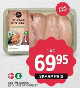 MENY GESTUS DANSK KYLLINGEBRYSTFILET tilbud