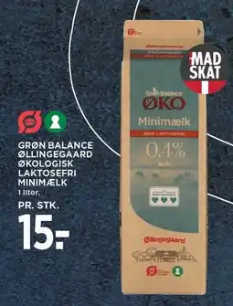 MENY GRØN BALANCE ØLLINGEAARD ØKOLOGISK LAKTOSEFRI MINIMÆLK tilbud