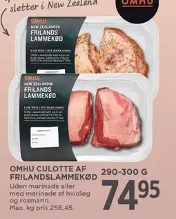 MENY OMHU CULOTTE AF FRILANDSLAMMEKØD tilbud