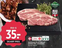 MENY NAKKEKOTELETTER AF DANSK FRILANDSGRIS tilbud