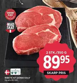 MENY RIBEYE AF DANSK KALV tilbud