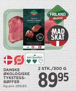 MENY DANSKE ØKOLOGISKE TYKSTEGSBØFFER tilbud