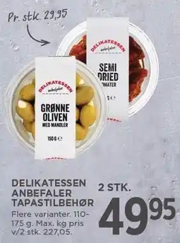 MENY DELIKATESSEN ANBEFALER TAPASTILBEHØR tilbud