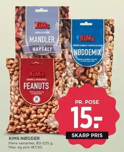 MENY KIMS NØDDER tilbud
