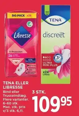 MENY TENA ELLER LIBRESSE tilbud