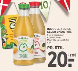 MENY INNOCENT JUICE ELLER SMOOTHIE tilbud