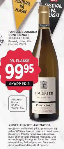 MENY FAMILLE BOUGRIER CONFIDENCEA POUILLY FUMÉ tilbud