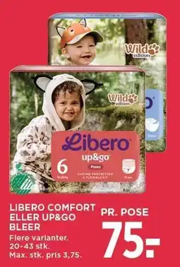 MENY LIBERO COMFORT ELLER UP&GO BLEER tilbud