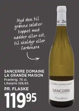 MENY SANCERRE DOMAINE LA GRANDE MAISON tilbud