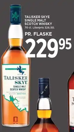MENY TALISKER SKYE SINGLE MALT SCOTCH WHISKY tilbud