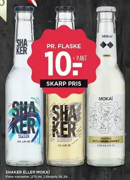 MENY SHAKER ELLER MOKAÏ tilbud