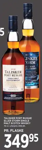 MENY TALISKER PORT RUIGHE ELLER STORM SINGLE MALT SCOTCH WHISKY tilbud