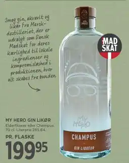 MENY MY HERO GIN LIKØR tilbud