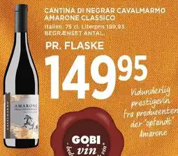 MENY CANTINA DI NEGRAR CAVALMARMO AMARONE CLASSICO tilbud