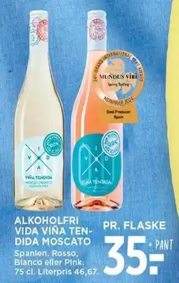 MENY ALKOHOLFRI VIDA VIÑA TENDIDA MOSCATO tilbud