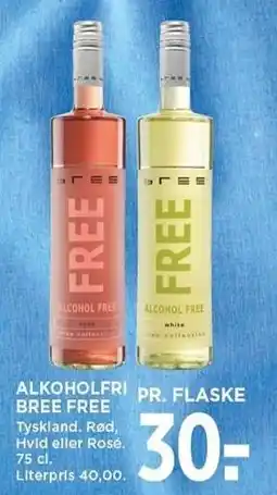 MENY ALKOHOLFRI BREE FREE tilbud