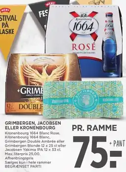 MENY GRIMBERGEN, JACOBSEN ELLER KRONENBOURG tilbud