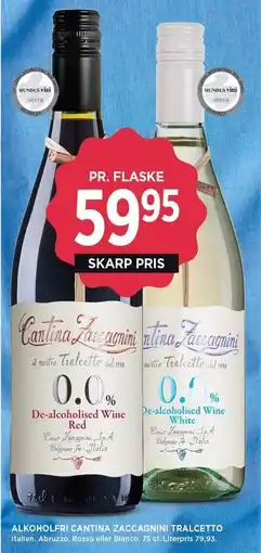 MENY ALKOHOLFRI CANTINA ZACCAGNINI TRALCETTO tilbud