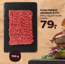 SuperBrugsen Coop hakket oksekød 4-7% tilbud