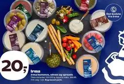 SuperBrugsen Irma hummus, oliven og spreads tilbud