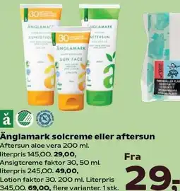 SuperBrugsen Änglamark solcreme eller aftersun tilbud