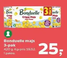 SuperBrugsen Bonduelle majs 3-pak tilbud