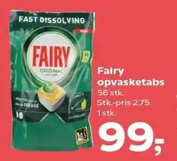 SuperBrugsen Fairy opvasketabs tilbud