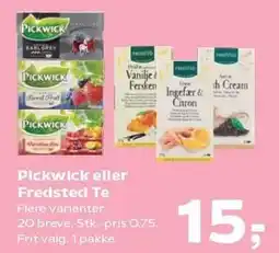 SuperBrugsen Pickwick eller Fredsted Te tilbud