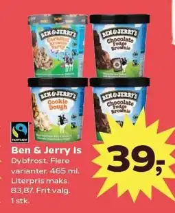 SuperBrugsen Ben & Jerry´s is tilbud