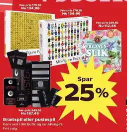Brætspil eller puslespil