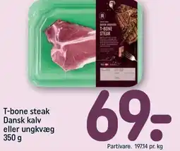 REMA 1000 T-bone steak Dansk kalv eller ungkvæg tilbud