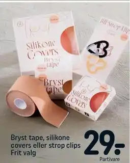 REMA 1000 Bryst tape, silikone covers eller strop clips tilbud