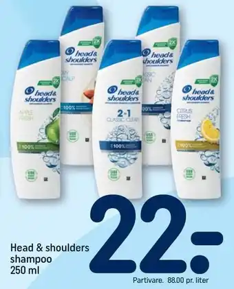 REMA 1000 Head & Shoulders shampoo tilbud