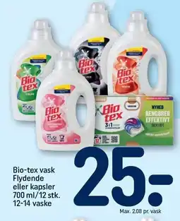 REMA 1000 Bio-tex vask Flydende eller kapsler tilbud