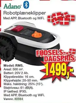 Harald Nyborg Adano Robotplæneklipper tilbud