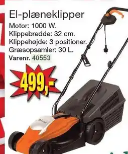 Harald Nyborg Adano El-plæneklipper tilbud