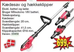 Harald Nyborg MITSUTOMO Kædesav og hækkeklipper tilbud