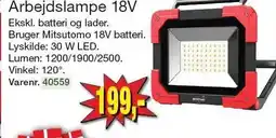 Harald Nyborg Arbejdslampe 18V tilbud