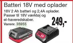 Harald Nyborg Batteri 18V med oplader tilbud