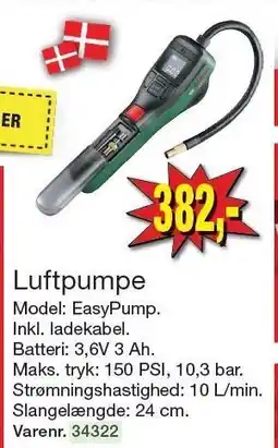 Harald Nyborg Luftpumpe tilbud