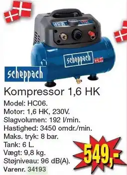Harald Nyborg Kompressor 1,6 HK tilbud