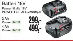 Harald Nyborg Batteri 18V tilbud