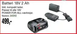 Harald Nyborg Batteri 18V 2 Ah tilbud