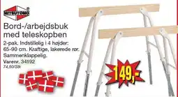 Harald Nyborg Bord-/arbejdsbuk med teleskopben tilbud