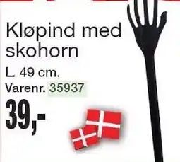 Harald Nyborg Kløpind med skohorn tilbud