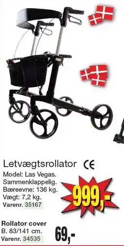 Harald Nyborg Letvægtsrollator eller Rollator cover tilbud