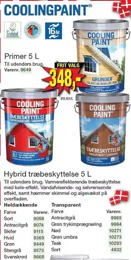 Harald Nyborg Primer 5 L eller Hybrid træbeskyttelse 5 L tilbud