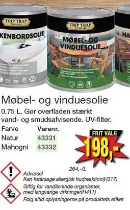 Harald Nyborg Møbel- og vinduesolie tilbud