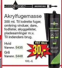 Harald Nyborg Droppen Akrylfugemasse tilbud